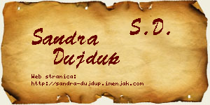 Sandra Dujdup vizit kartica
